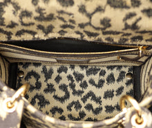 Christian Dior Bicolor Lady D-Lite Mizza Embroidered Medium Bag