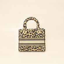 Christian Dior Bicolor Lady D-Lite Mizza Embroidered Medium Bag