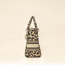 Christian Dior Bicolor Lady D-Lite Mizza Embroidered Medium Bag