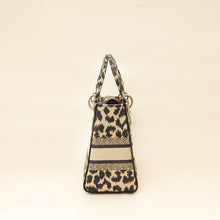 Christian Dior Bicolor Lady D-Lite Mizza Embroidered Medium Bag