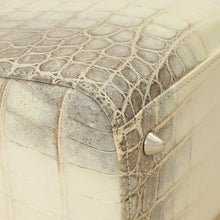 Christian Dior Bicolor Niloticus Crocodile Himalaya Lady Dior Medium Bag