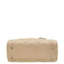 Christian Dior Metallic Nude Lady Dior Mini Shimmering Chain Bag