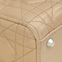 Christian Dior Metallic Nude Lady Dior Mini Shimmering Chain Bag