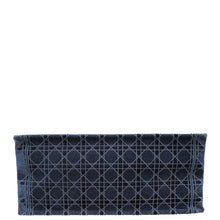 Christian Dior Bicolor Velvet Cannage Book Tote Large Bag