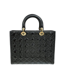 Christian Dior Black Lady Dior Large Bag
