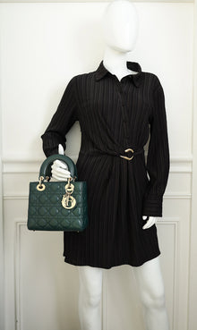 Christian Dior Emerald Green Lady Dior My ABCDior Small Bag