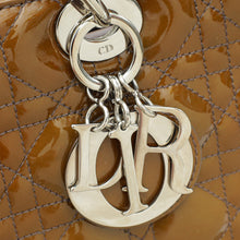 Christian Dior Golden Brown Lady Dior Large Bag