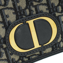 Christian Dior Navy Blue 30 Montaigne Oblique 2 Way Chain Pouch