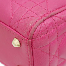 Christian Dior Fuchsia Mini Lady Dior Chain Bag
