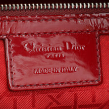 Christian Dior Cherry Red Lady Dior Large Bag