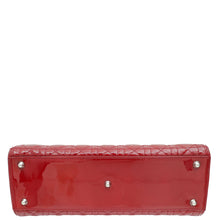 Christian Dior Cherry Red Lady Dior Large Bag