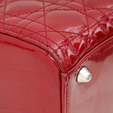 Christian Dior Cherry Red Lady Dior Large Bag