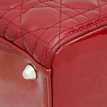 Christian Dior Cherry Red Lady Dior Large Bag