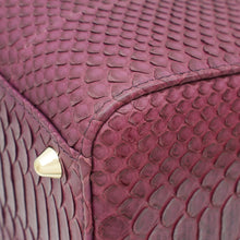 Christian Dior Purple Python Lady Dior Large Bag