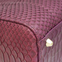 Christian Dior Purple Python Lady Dior Large Bag