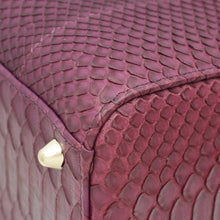 Christian Dior Purple Python Lady Dior Large Bag