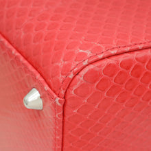 Christian Dior Red Snakeskin Lady Dior Large Bag