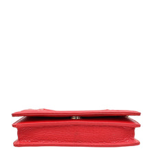 Christian Dior Red Diorama Wallet On Chain