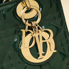 Christian Dior Forest Green Lady Dior Medium Bag
