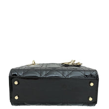 Christian Dior Black Lady Dior Mini Chain Bag W/ Twilly