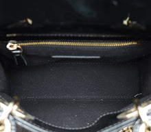 Christian Dior Black Lady Dior Mini Chain Bag W/ Twilly