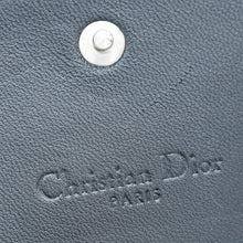 Christian Dior Silver Metallic Micro-Cannage Lady Dior Croisiere Chain Wallet