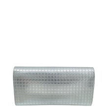 Christian Dior Silver Metallic Micro-Cannage Lady Dior Croisiere Chain Wallet