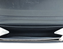 Christian Dior Silver Metallic Micro-Cannage Lady Dior Croisiere Chain Wallet