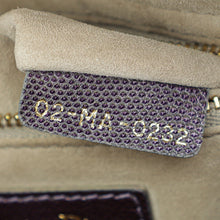 Christian Dior Purple Lizard Lady Dior Mini Bag