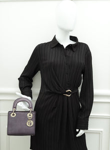 Christian Dior Purple Lizard Lady Dior Mini Bag