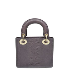 Christian Dior Purple Lizard Lady Dior Mini Bag