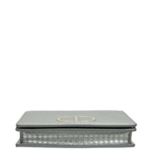 Christian Dior Silver 30 Montaigne Micro Cannage 2 In 1 Pouch