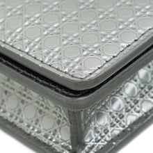 Christian Dior Silver 30 Montaigne Micro Cannage 2 In 1 Pouch