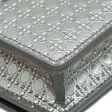 Christian Dior Silver 30 Montaigne Micro Cannage 2 In 1 Pouch