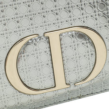 Christian Dior Silver 30 Montaigne Micro Cannage 2 In 1 Pouch