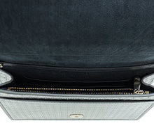 Christian Dior Silver 30 Montaigne Micro Cannage 2 In 1 Pouch