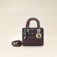 Christian Dior Amarante Lady Dior My ABCDior Small Bag W/ Twilly