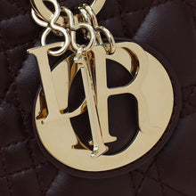Christian Dior Amarante Lady Dior My ABCDior Small Bag W/ Twilly