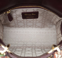 Christian Dior Amarante Lady Dior My ABCDior Small Bag W/ Twilly