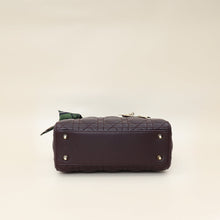 Christian Dior Amarante Lady Dior My ABCDior Small Bag W/ Twilly