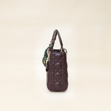 Christian Dior Amarante Lady Dior My ABCDior Small Bag W/ Twilly