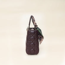 Christian Dior Amarante Lady Dior My ABCDior Small Bag W/ Twilly