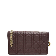 Christian Dior Burgundy Lady Dior Chain Pouch