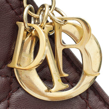 Christian Dior Burgundy Lady Dior Chain Pouch