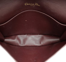 Christian Dior Burgundy Lady Dior Chain Pouch