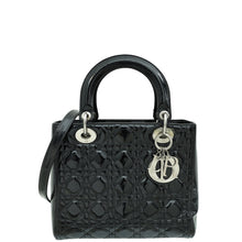 Christian Dior Black Lady Dior Medium Bag