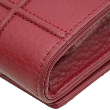 Christian Dior Burgundy Diorama Wallet On Chain