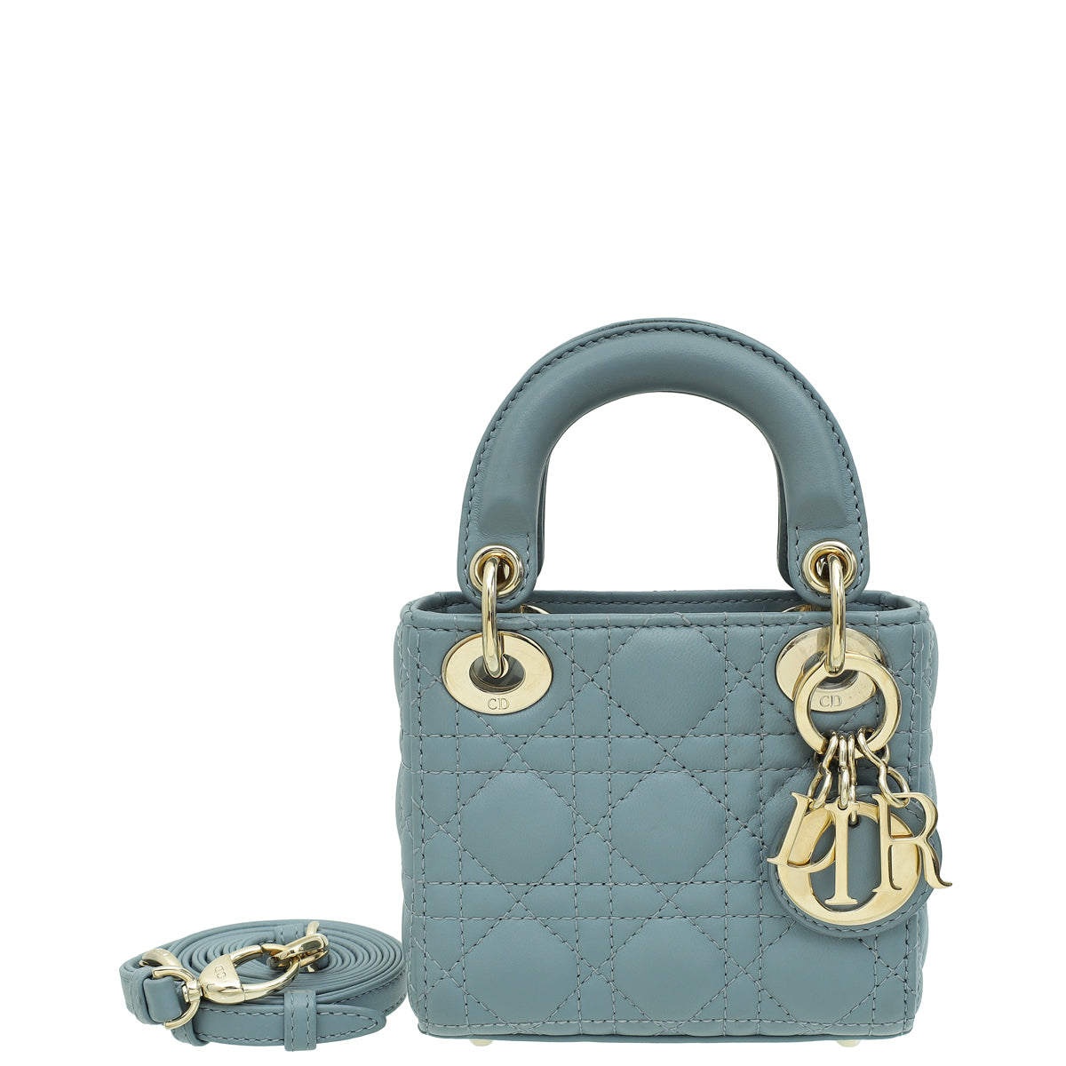 Christian Dior Cloud Blue Lady Dior Micro Bag