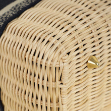 Christian Dior Bicolor Wicker Lady Dior Medium Bag