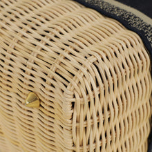 Christian Dior Bicolor Wicker Lady Dior Medium Bag
